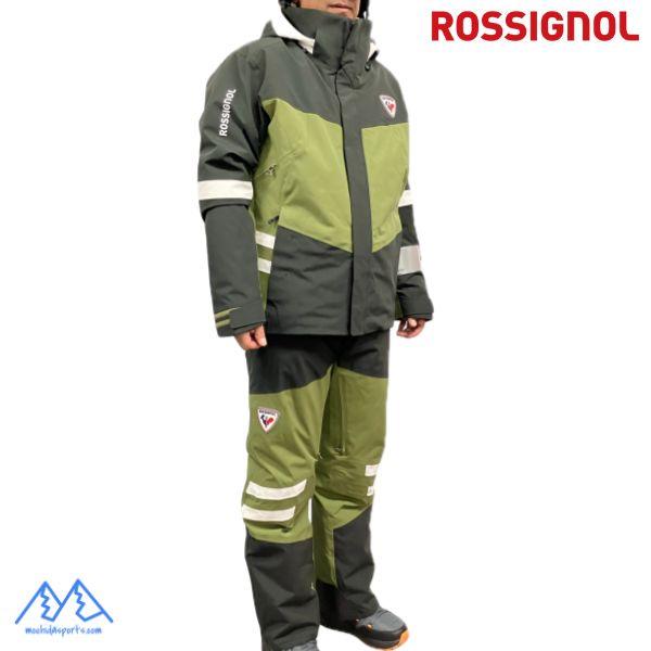 ロシニョール スキーウエア デモチーム セット ブラック カーキ ROSSIGNOL DEMO TE...