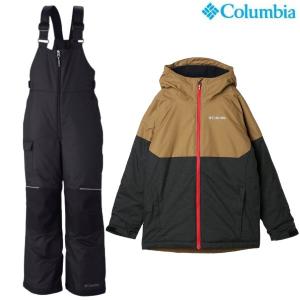 コロンビア ジュニア スキーウェア 上下セット アルパインアクション II ジャケット ブラウン + アドベンチャーライドビブ Columbia SB0105-012-SY8401-010｜msp-net