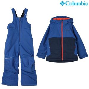 コロンビア ジュニア スキーウエア スノーウエア セット アルパインアクションIIIジャケット + アドベンチャーライドII ビブ Columbia SB6356-464-SY4754-433｜msp-net
