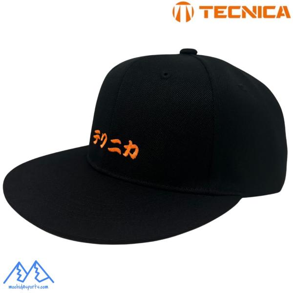 テクニカ フラットバイザー キャップ 帽子 ブラック TECNICA CAP TECCAP1