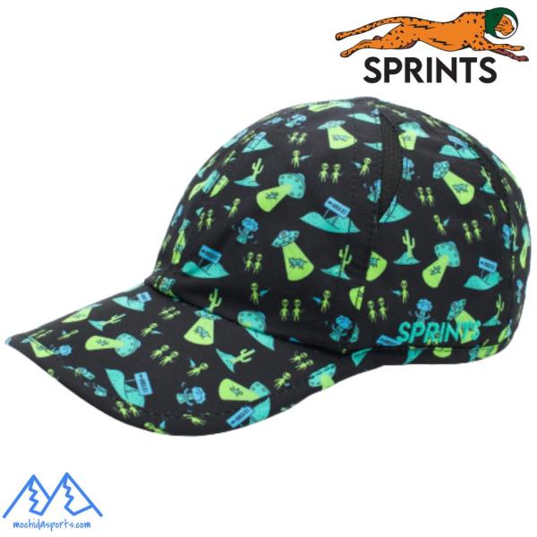 スプリンツ ランニングキャップ UFO 宇宙人 エイリアン ブラック SPRINTS O.G.Hat...