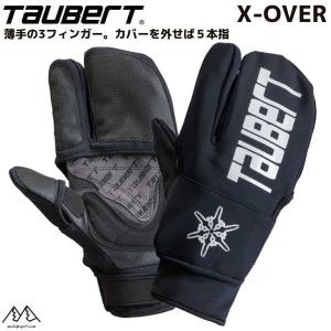 トーバート 薄手 スキーグローブ クロスオーバー ３フィンガー ホワイト ブラック TAUBERT X-OVER XOVER｜MSP NET SHOP