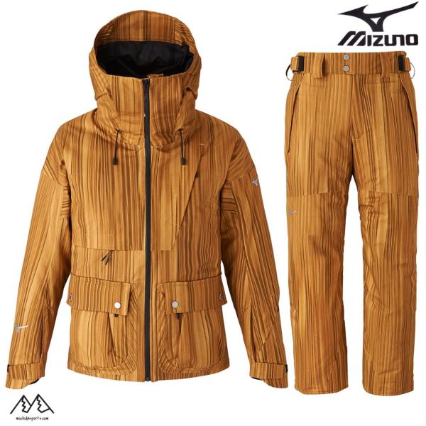 ミズノ スキーウエア プリント コヨーテ Mサイズ MIZUNO FREE SKI PRINT Z2...