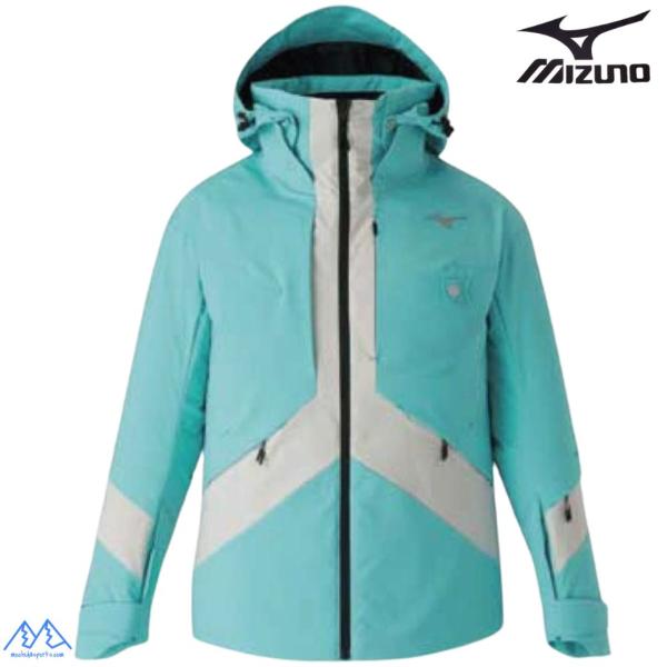 ミズノ スキーウエア スキージャケット スキーパーカ カプリブルー シルバーバーチ MIZUNO D...