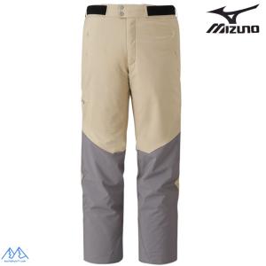 ミズノ スキーパンツ スキーウエア バーチンベージュ クワイエットシェイドグレー MIZUNO DEMO SOLID SKI PANTS Z2MFC321 75｜msp-net