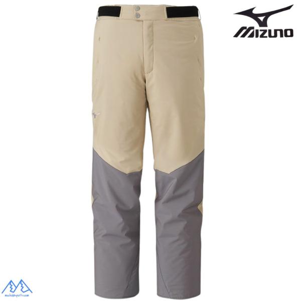 ミズノ スキーパンツ スキーウエア バーチンベージュ クワイエットシェイドグレー MIZUNO DE...