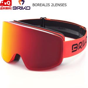 ブリコ スキーゴーグル ボレアリス 2レンズ BRIKO BOREALIS 2LENSES オレンジフロー 24123NW-A0P｜msp