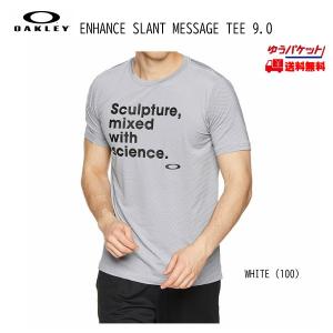 オークリー Tシャツ OAKLEY ENHANCE SLANT MESSAGE TEE 9.0 [457852JP-100]｜msp