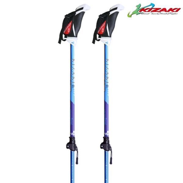 キザキ 歩ミングポール ウォーキングポール KIZAKI APBB-H206 BL ブルー APBB...
