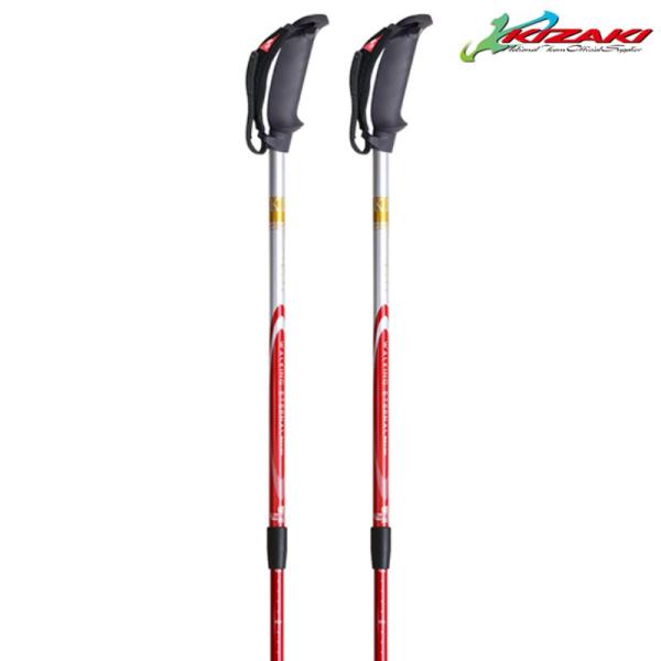キザキ 歩ミングポール ウォーキングポール KIZAKI APBB-V206 RD レッド APBB...