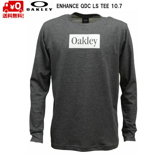 オークリー ロング Tシャツ 長袖 ダークグレー ヘザー ENHANCE QDC LS TEE 10...