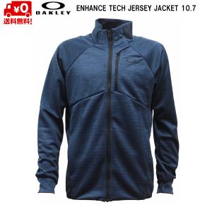 オークリー トレーニング ジャージ ジャケット ネイビー ENHANCE TECH JERSEY JACKET 10.7 BLACK IRIS FOA401655-6DG｜msp