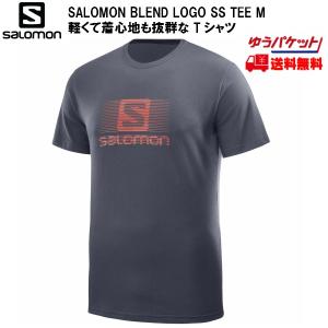 サロモン Tシャツ グレー SALOMON BLEND LOGO SS TEE M L40216600｜msp