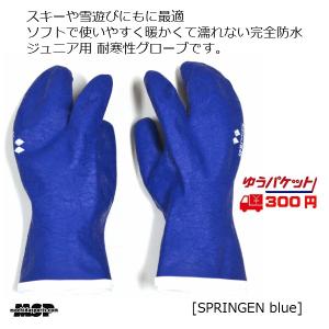 防寒 完全防水 ジュニアグローブ スプリンゲン ブルー  SPRINGEN-BL｜msp