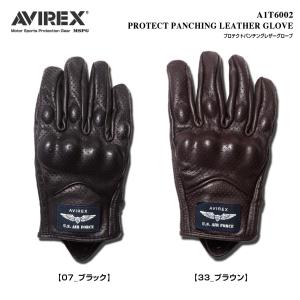 A1T6002 AVIREX PROTECT PUNCH LEATHER GLOVE アビレックス プロテター メッシュ レザー  バイク グローブ ツーリング｜MSPG