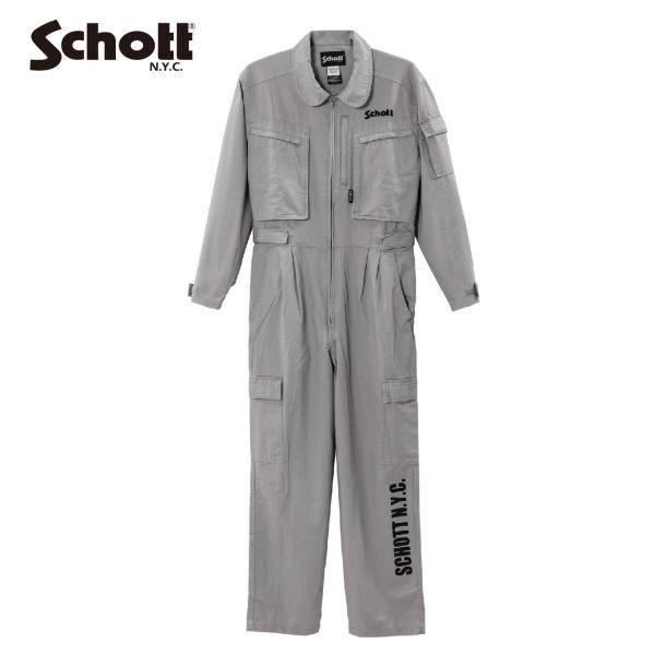 S2K3501 SCHOTT ALL IN ONE  MECHANIC SUIT ショット メカニッ...