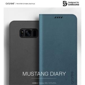 araree アラリー Galaxy S9＋ 6.2インチケース MUSTANG DIARY 落ち着いたマットカラーにソフトな質感が魅力 AR12523S9P｜msquall-y