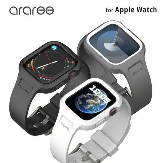 国内正規品 araree アラリー Apple Watchケース 一体型バンド Duple Pro ...