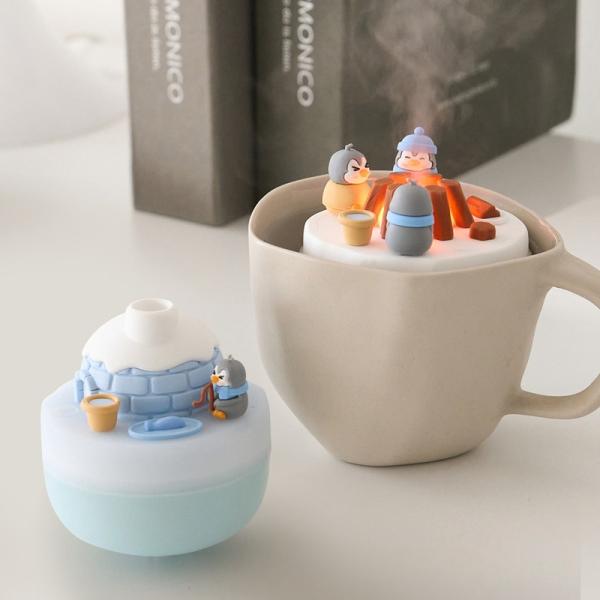 国内正規品 BLUEFEEL Doongdoong 浮かべるミニ加湿器 水に浮かぶ 超音波卓上加湿器...