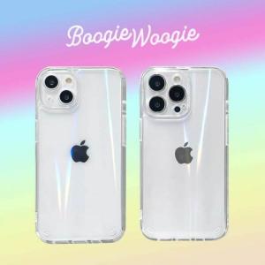 国内正規品 BOOGIE WOOGIE iPhone 13 Pro オーロラケース クリア 角度によって表情が変わるオーロラクリアケース BW22164i13P｜msquall-y