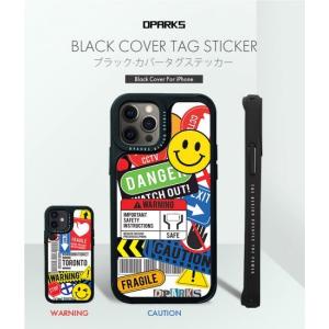 国内正規品 Dparks ディーパークス iPhone12/12ProBLACK COVER TAG STICKER DS19816i12P