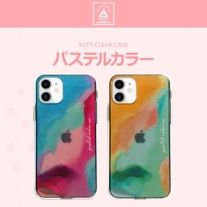 国内正規品 Dparks ディーパークス iPhone12/12Pro（6.1インチ）ソフトクリアケース Pastel Color DS19822i12P