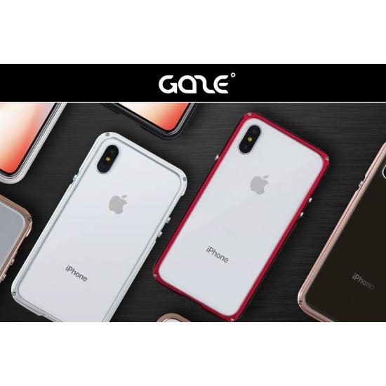 ＜GAZE＞【iPhone XR 6.1インチ】 Razor Fit シックなアルミ製バンパーと背面...