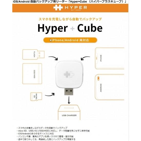 国内正規品 HYPER Hyper+Cube iOS Android 自動バックアップ用リーダー H...