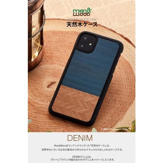 Man＆Wood iPhone 11 Pro Max 6.5インチ 天然木ケース Denim 世界中...