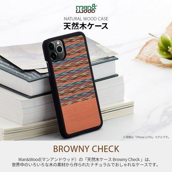 国内正規品 Man＆Wood iPhone 13 Pro 天然木ケース Browny Check 木...