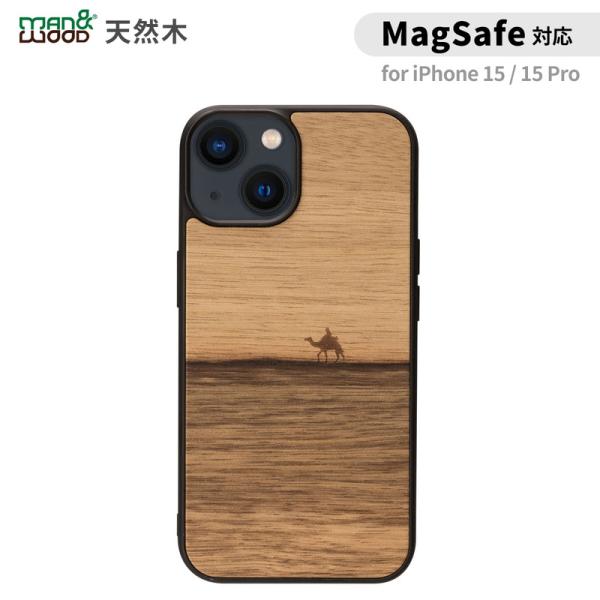 国内正規品 Man&amp;Wood iphone 15ケース iPhone 15 Proケース MagSa...