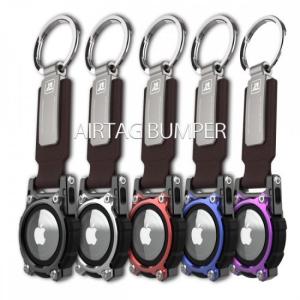 alumania AirTag Bumper アップルのエアタグに対応するアルミフレーム構造を持ったエアタグバンパー&amp;キーホルダー