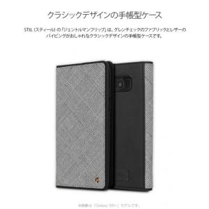 ＜STI：L ＞【Galaxy S9＋ 6.2インチケース】GENTLEMAN FLIP（ジェントルマンフリップ）グレンチェックスーツのジェントルマンをイメージ ST12549S9P｜msquall-y