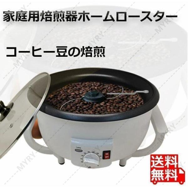 コーヒー焙煎機 小型業務用 家庭用 自動 電動ロースター 温度調節機能付き 焙煎器 ポップコーンづく...