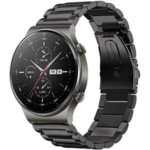[VICARA] バンド Compatible with Huawei Watch 3/3 46mm/3 Pro/3 Pro 46mm/GT/GT2 Pro/GT2e 46mm/GT2 46mm バンド ステンレス製 22mm ファーウェイ ウオッチ3
