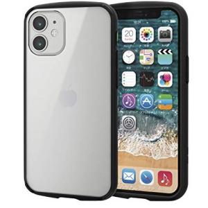 アウトレット iPhone 12 mini ハイブリッドケース ブラック エレコム TOUGH SL...