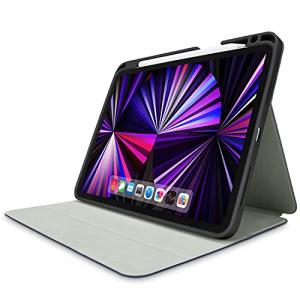 アウトレット iPad Pro 11インチ 第4世代 iPad Pro 11 インチ 第3世代 iPad Pro 11 インチ 第2世代 レザーケース ネイビー 手帳型 エレコム TB-A21PMSANV｜msshokai