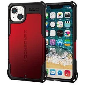 アウトレット iPhone 14 iPhone 13 ハイブリッドケース レッド エレコム ZERO...