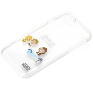 PGA iJacket iPhone 7/iPhone 8/iPhone SE 第2世代/iPhone SE 第3世代用クリアケース スターウォーズ STAR WARS ストラップホール付き PG-DCS153SW