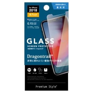 PGA Premium Style iPhone XR/iPhone 11用液晶保護ガラスフィルム ドラゴントレイルガラス 高光沢 表面硬度9H 耐衝撃加工 撥水 撥油加工 PG-18YGL06