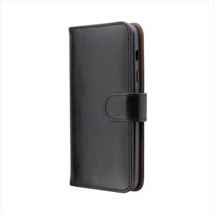 Galaxy Feel 2 ケース手帳型 MSソリューションズ ルプラス LEPLUS BOOK SPIN ブラック スタンド機能 カード収納4枚 ストラップホール付き LP-GF2LBSBK｜msshokai