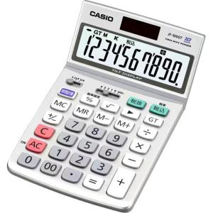 CASIO 実務電卓 10桁 簿記 時間計算 ジャストタイプ スタンダード グリーン購入法適合 JF-100GT｜msshokai