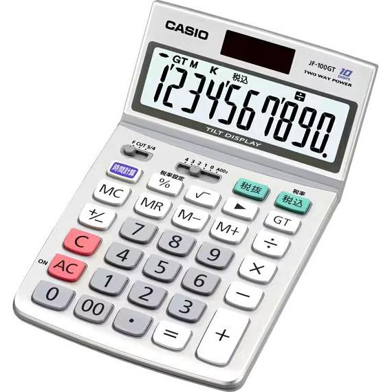 CASIO 実務電卓 10桁 簿記 時間計算 ジャストタイプ スタンダード グリーン購入法適合 JF...