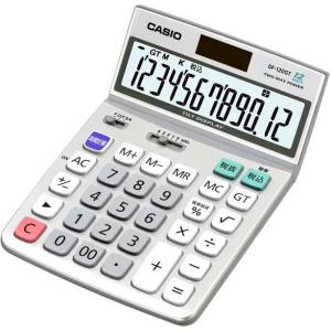 CASIO 実務電卓 12桁 簿記 時間計算 デスクタイプ スタンダード グリーン購入法適合 DF-120GT｜msshokai