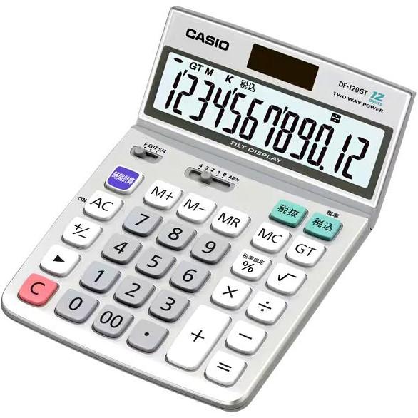 CASIO 実務電卓 12桁 簿記 時間計算 デスクタイプ スタンダード グリーン購入法適合 DF-...