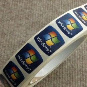 Windows7 エンブレムシール 【大】 正規新品 (30...