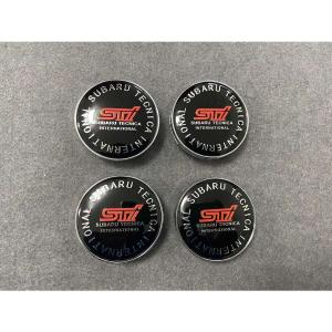 送料無料　t312★STI SUBARU スバル用★4個セット　ホイールキャップ 保護 カー/自動車用 防塵  外径60mm ハブキャップ