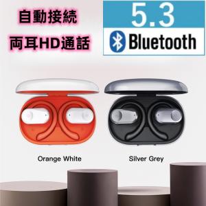 ワイヤレスイヤホン Bluetooth5.3 イヤホン 耳掛け式 高音質 Hi-Fi 軽量 ブルートゥース 135°回転 シリカゲル 片耳 両耳 音漏れ防止 左右分離｜msst