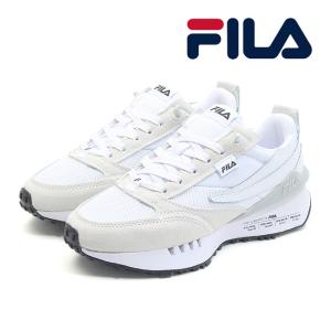 フィラ スニーカー ルノ N-ジェネレーション パッチ レディース ローカット ホワイト/グレイシャーグレー FILA RENNO N GENERATION PATCHED 5RM01988-101｜mstage