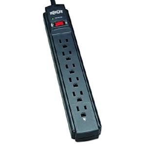 Tripp Lite 6 Outlet Surge Protector Power Strip 6ft Cord 790 Joules Black $20000 INSURANCE (TLP606B)の商品画像